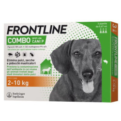 Frontline Combo per Cani 2-10 kg – Antiparassitario Spot-On contro Pulci, Zecche e Pidocchi, 3 Pipette