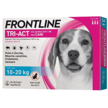 Frontline Tri-Act per Cani 10-20 kg - Antiparassitario Spot-On con Protezione Completa, 3 Pipette
