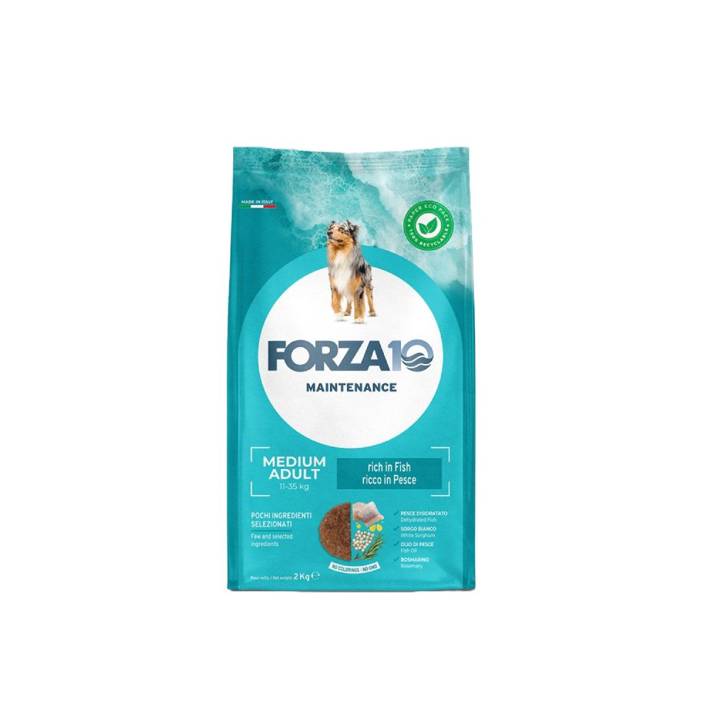Forza10 Maintenance Dog Adult Medium - Ricco in Pesce - 2 kg