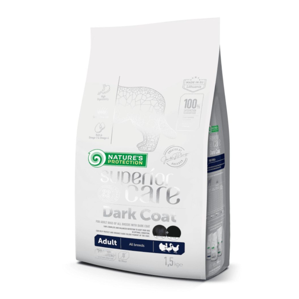 Nature's Protection Special Care Dark Coat Dog Adult All Breeds - Pollame - 1,5 kg