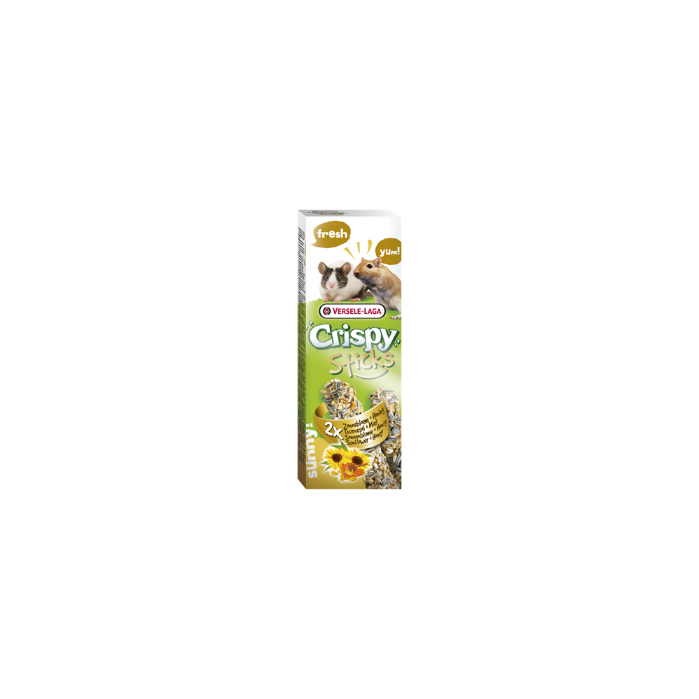 Versele-Laga Crispy Sticks con Girasoli e Miele per Gerbilli e Topi - 110 g (2 pz)