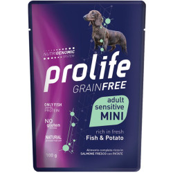 Prolife GrainFree Sensitive Dog Adult Mini - Pesce e Patate - 100 g