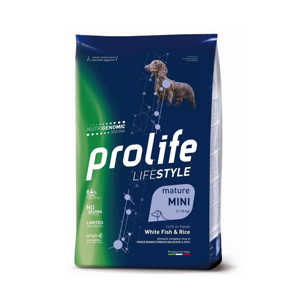 Prolife LifeStyle Dog Mature Mini - Pesce Bianco e Riso - 600 g