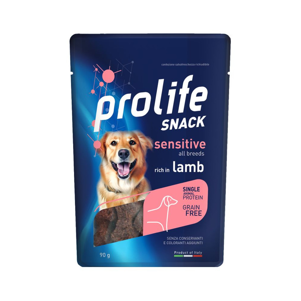 Prolife Snack Sensitive GrainFree Dog Adult All Breeds - Agnello - 90 g