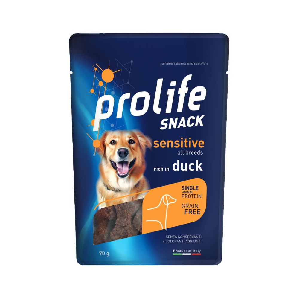 Prolife Snack Sensitive GrainFree Dog Adult All Breeds - Anatra - 90 g