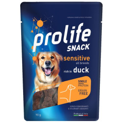 Prolife Snack Sensitive GrainFree Dog Adult All Breeds - Anatra - 90 g