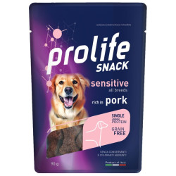 Prolife Snack Sensitive GrainFree Dog Adult All Breeds - Maiale - 90 g