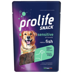 Prolife Snack Sensitive GrainFree Dog Adult All Breeds - Pesce - 90 g