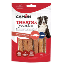 Camon Large Strips Dog Adult - Salmone e Merluzzo - 80 g