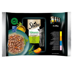 Sheba Nature's Collection in Salsa Cat Adult - Selezione Assortita - 4 x 85 g