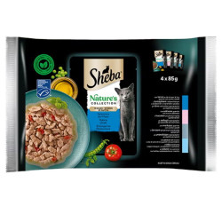 Sheba Nature's Collection in Salsa Cat Adult - Selezione del Mare - 4 x 85 g
