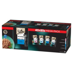 Sheba Delicatezze in Gelatina Cat Adult - Selezione del Mare - 40 x 85 g