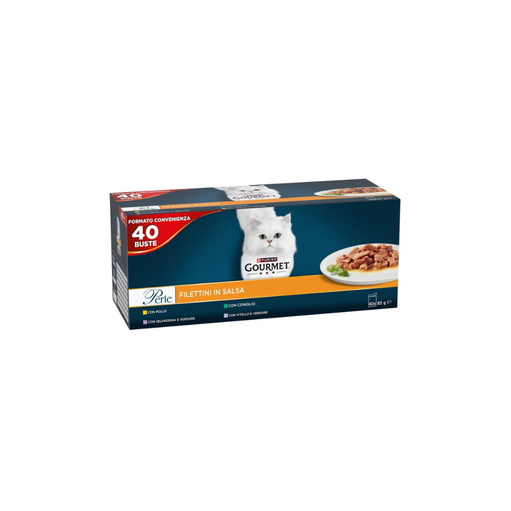 Purina Gourmet Perle Filettini in Salsa Mix - 40 x 85 g