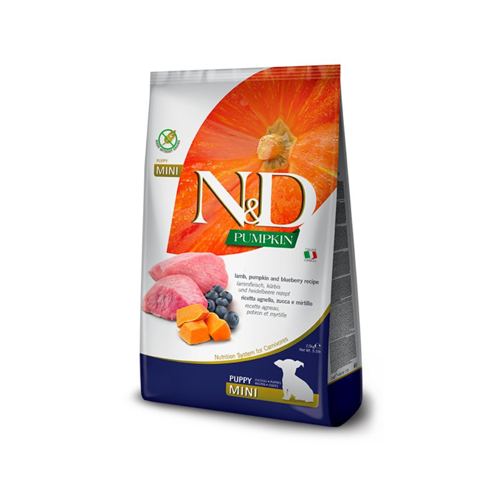 Farmina N&D Pumpkin Dog Adult Mini - Agnello & Mirtilli - 7 kg