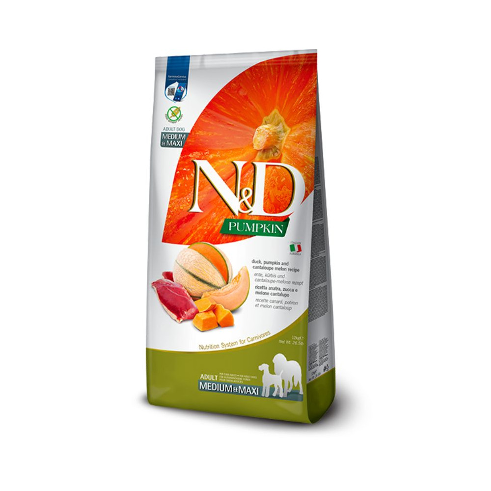 Farmina N&D Pumpkin Dog Adult Medium/Maxi - Anatra & Melone - 12 kg