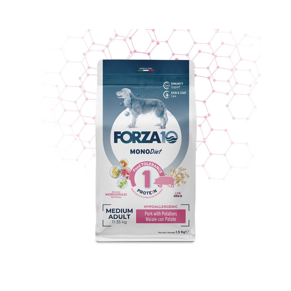 Forza10 Monodiet Dog Adult Medium - Maiale con Patate - 12 kg