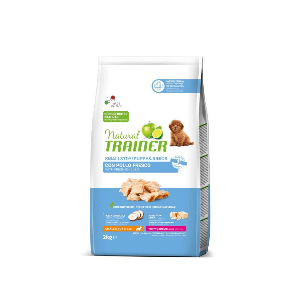Natural Trainer Mantenimento Puppy & Junior Small/Toy - Pollo - 2 kg