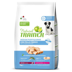 Natural Trainer Mantenimento Puppy & Junior Medium - Pollo - 3 kg