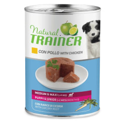 Natural Trainer Mantenimento Puppy & Junior Medium/Maxi - Pollo - 400 g