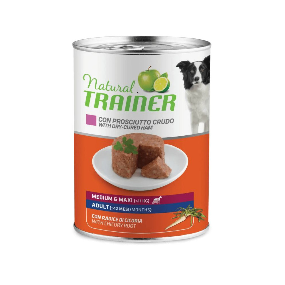 Natural Trainer Mantenimento Dog Adult Medium/Maxi - Prosciutto Crudo - 400 g