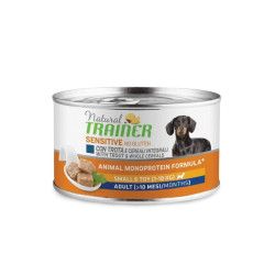 Natural Trainer Mantenimento Sensitive No Gluten Dog Adult Small/Toy - Trota - 150 g