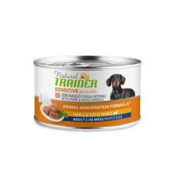 Natural Trainer Mantenimento Sensitive No Gluten Dog Adult Small/Toy - Maiale - 150 g