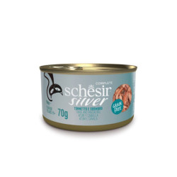 Schesir Silver Cat Senior - Filetti di Tonnetto e Sgombro in Brodo - 70 g
