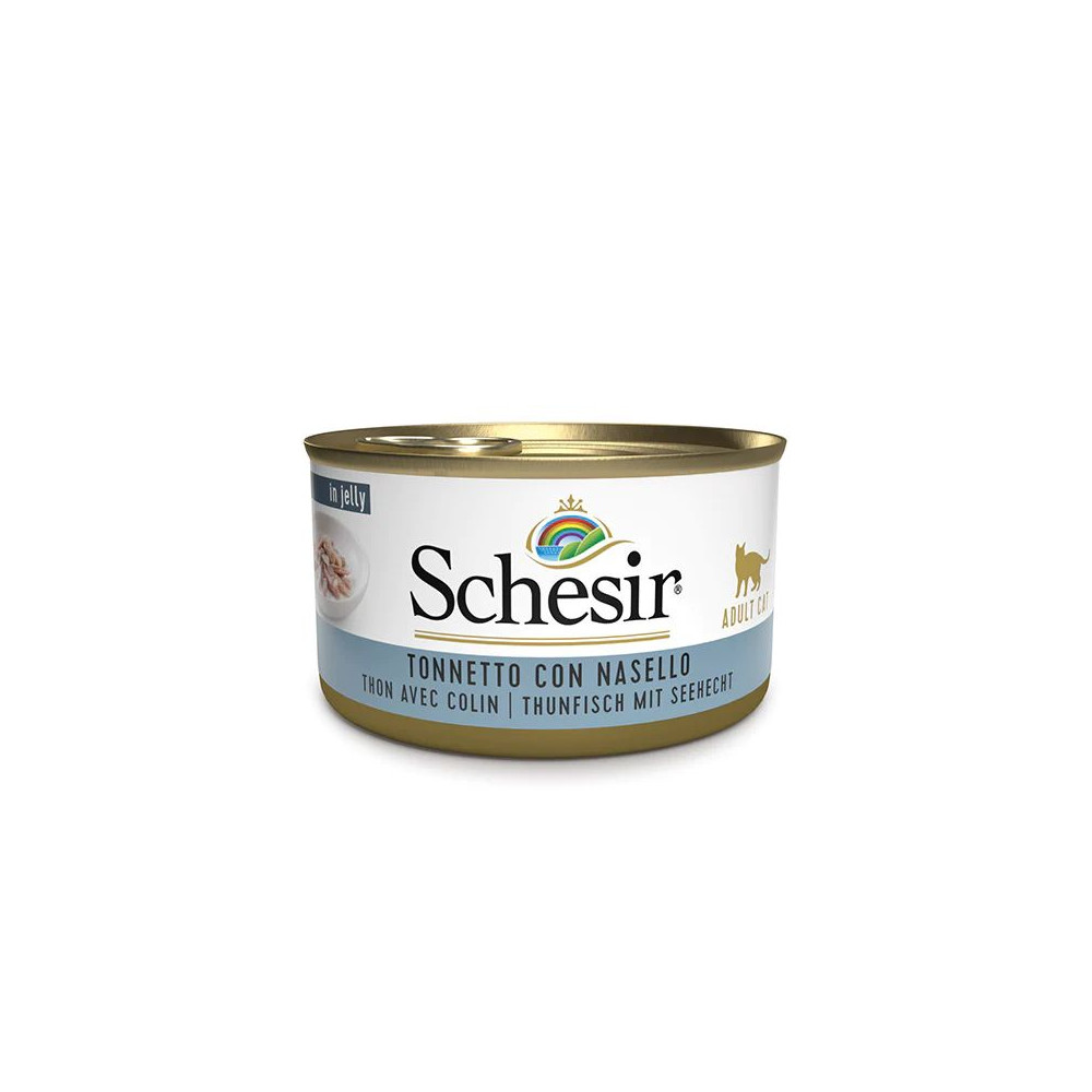 Schesir in Jelly Cat Adult - Tonnetto con Nasello in Gelatina - 85 g