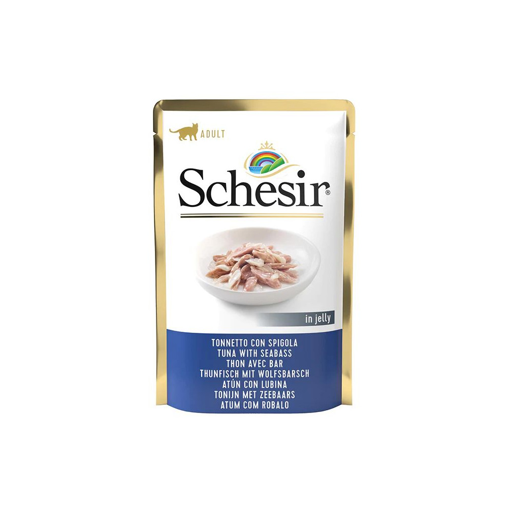 Schesir in Jelly Cat Adult - Tonnetto con Spigola in Gelatina - 85 g