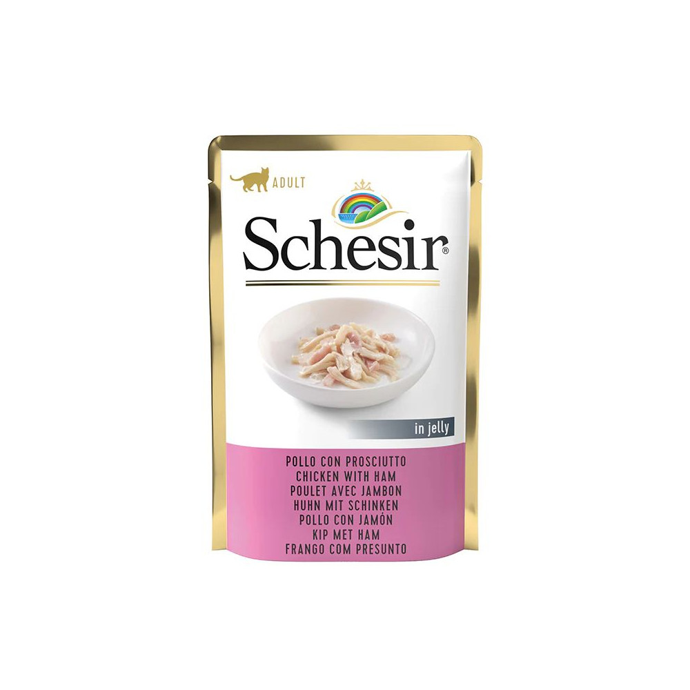 Schesir in Jelly Cat Adult - Pollo con Prosciutto in Gelatina - 85 g