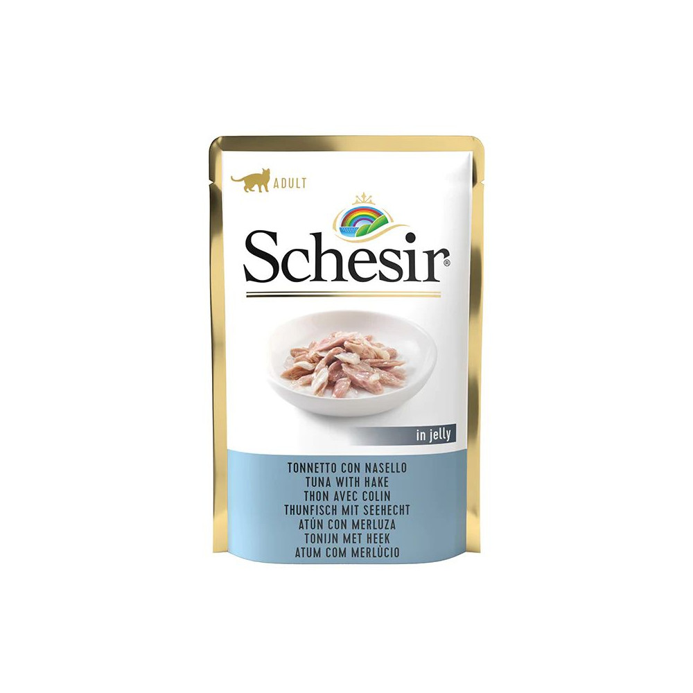 Schesir in Jelly Cat Adult - Tonnetto con Nasello in Gelatina - 85 g