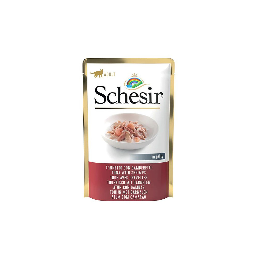 Schesir in Jelly Cat Adult - Tonnetto con Gamberetti in Gelatina - 85 g