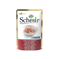Schesir in Jelly Cat Adult - Tonnetto con Gamberetti in Gelatina - 85 g