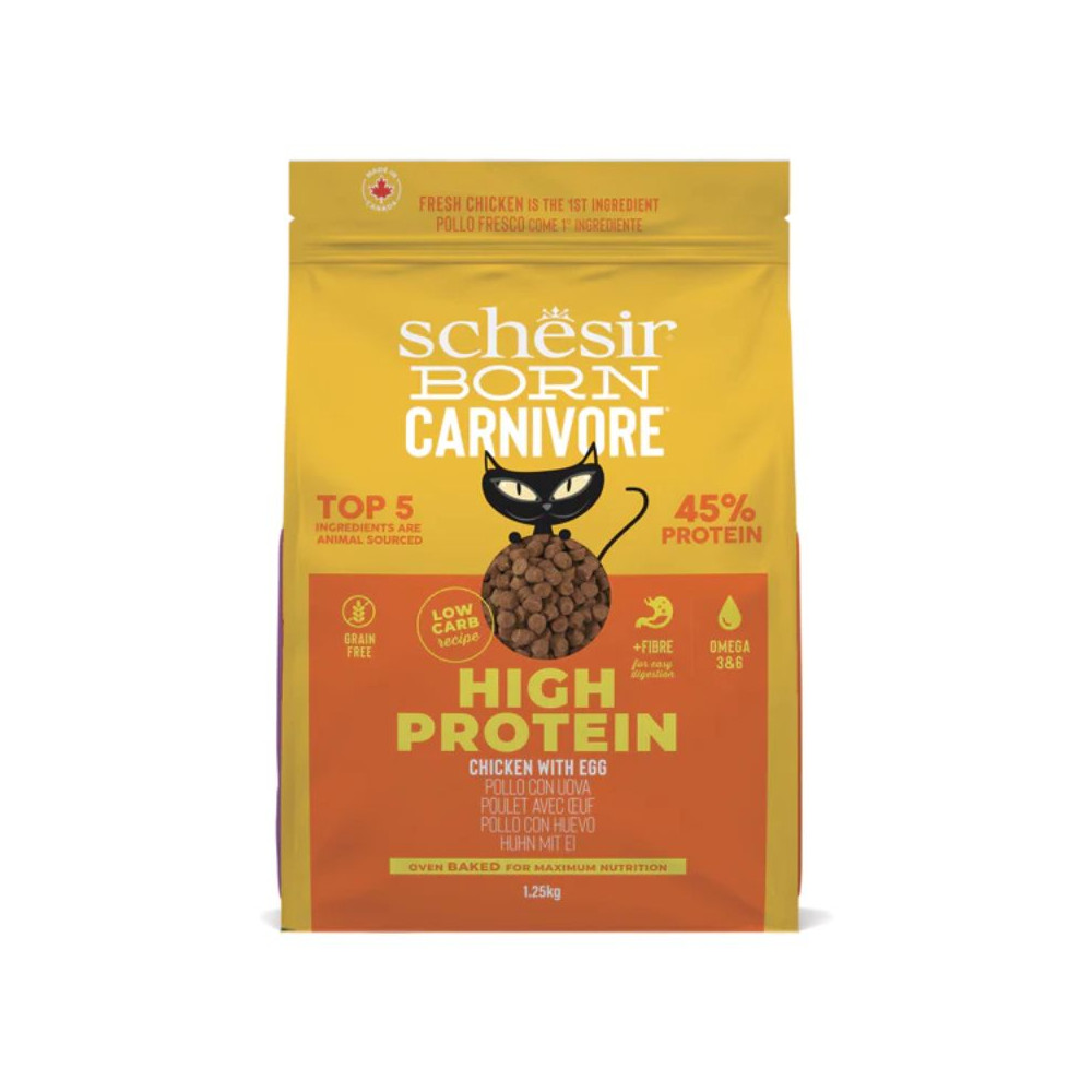 Schesir Born Carnivore Cat Adult - Pollo e Uovo - 1,25 kg