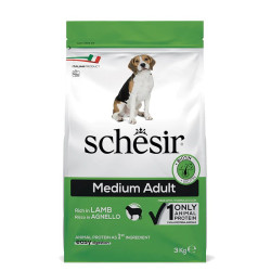 Schesir Dog Adult Medium - Ricco in Agnello - 3 kg