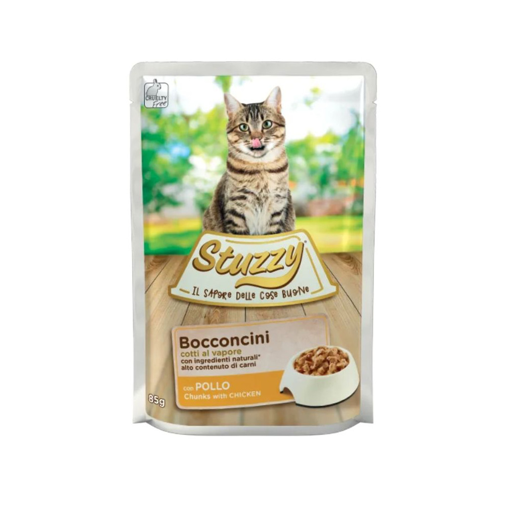 Stuzzy Bocconcini Cat Adult - Pollo - 85 g