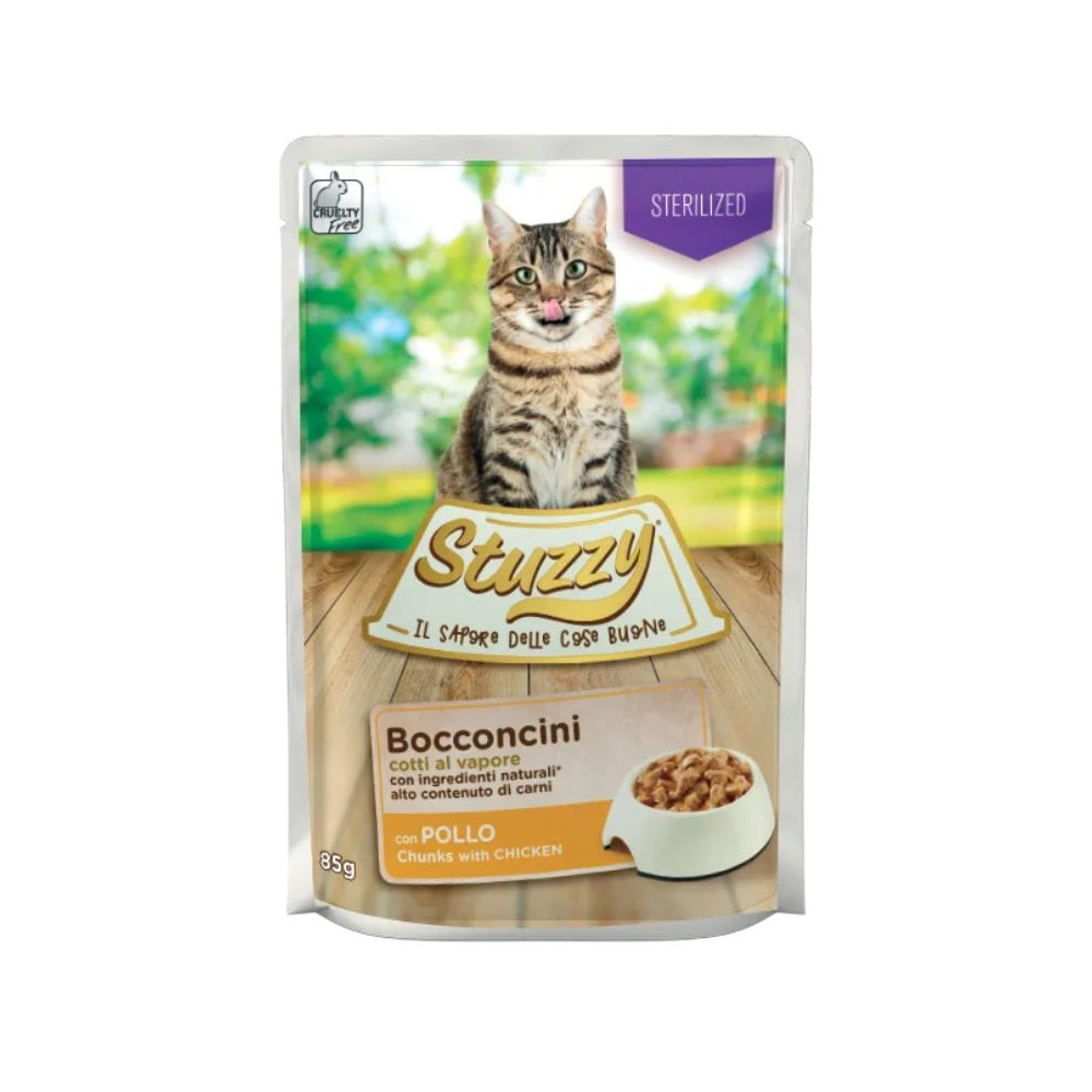 Stuzzy Bocconcini Sterilized Cat Adult - Pollo - 85 g