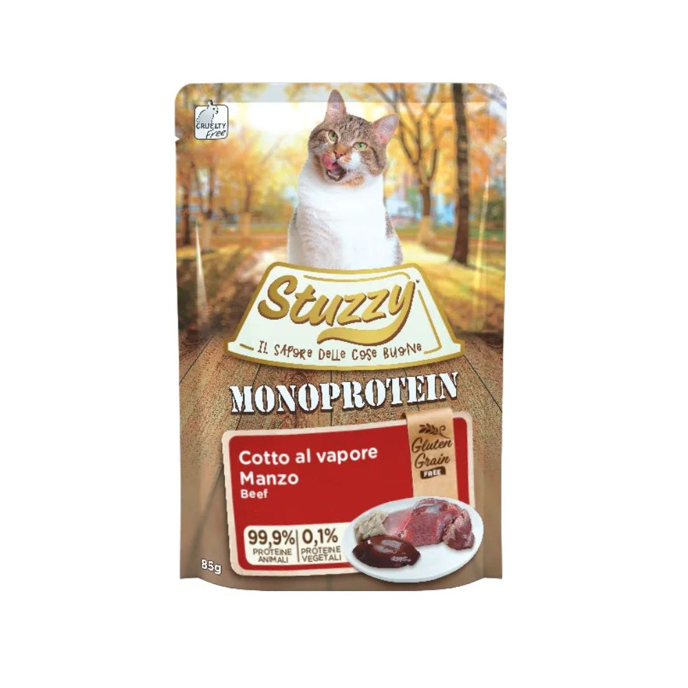 Stuzzy Monoprotein Cat Adult - Manzo - 85 g