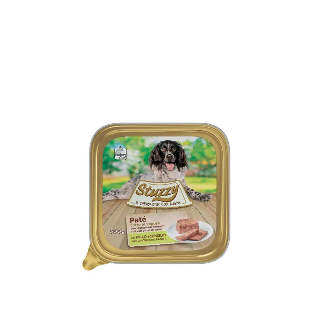 Stuzzy Paté Dog Adult - Pollo e Coniglio - 300 g