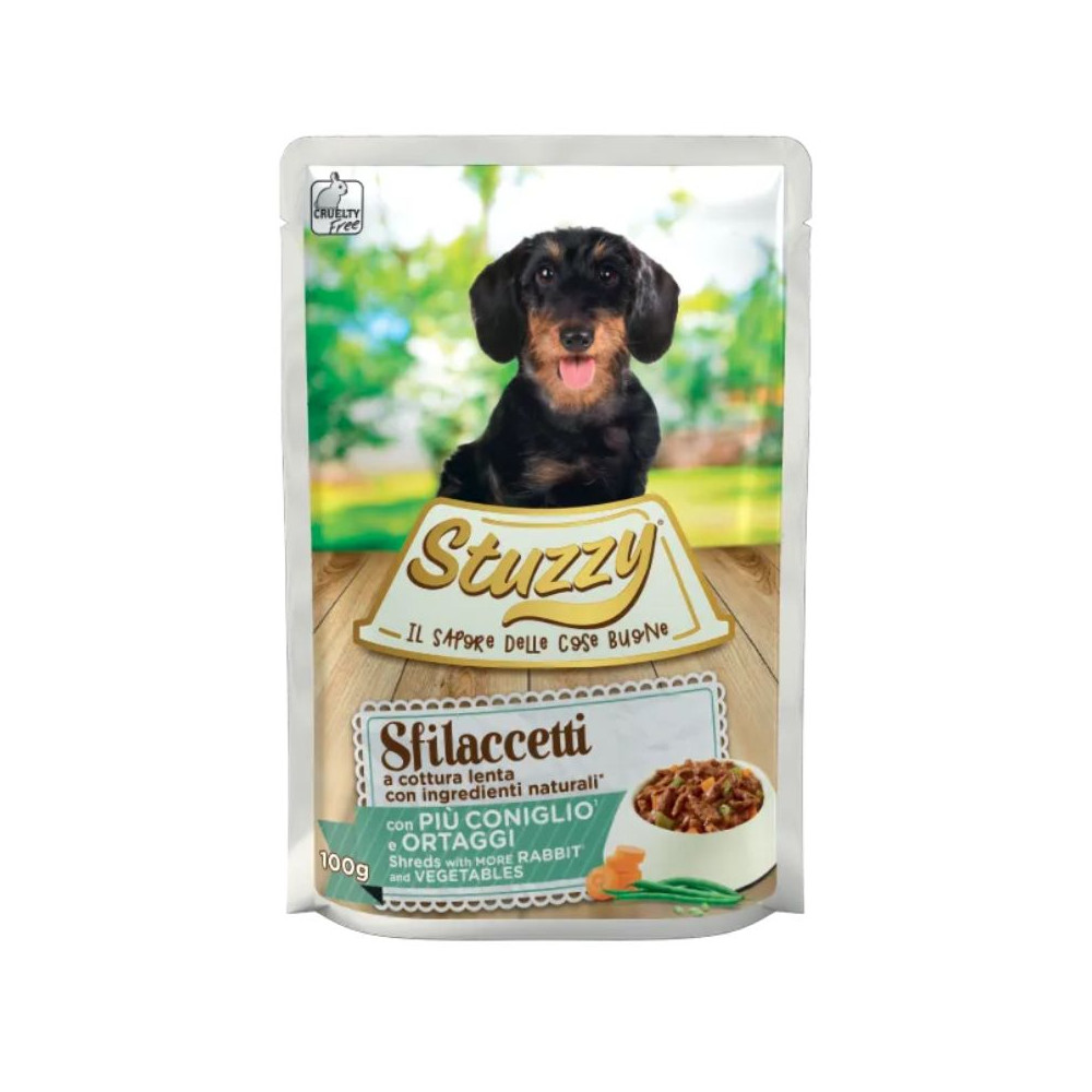 Stuzzy Sfilaccetti Dog Adult - Coniglio e Ortaggi - 100 g