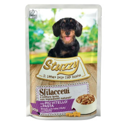 Stuzzy Sfilaccetti Dog Adult - Vitello e Pasta - 100 g