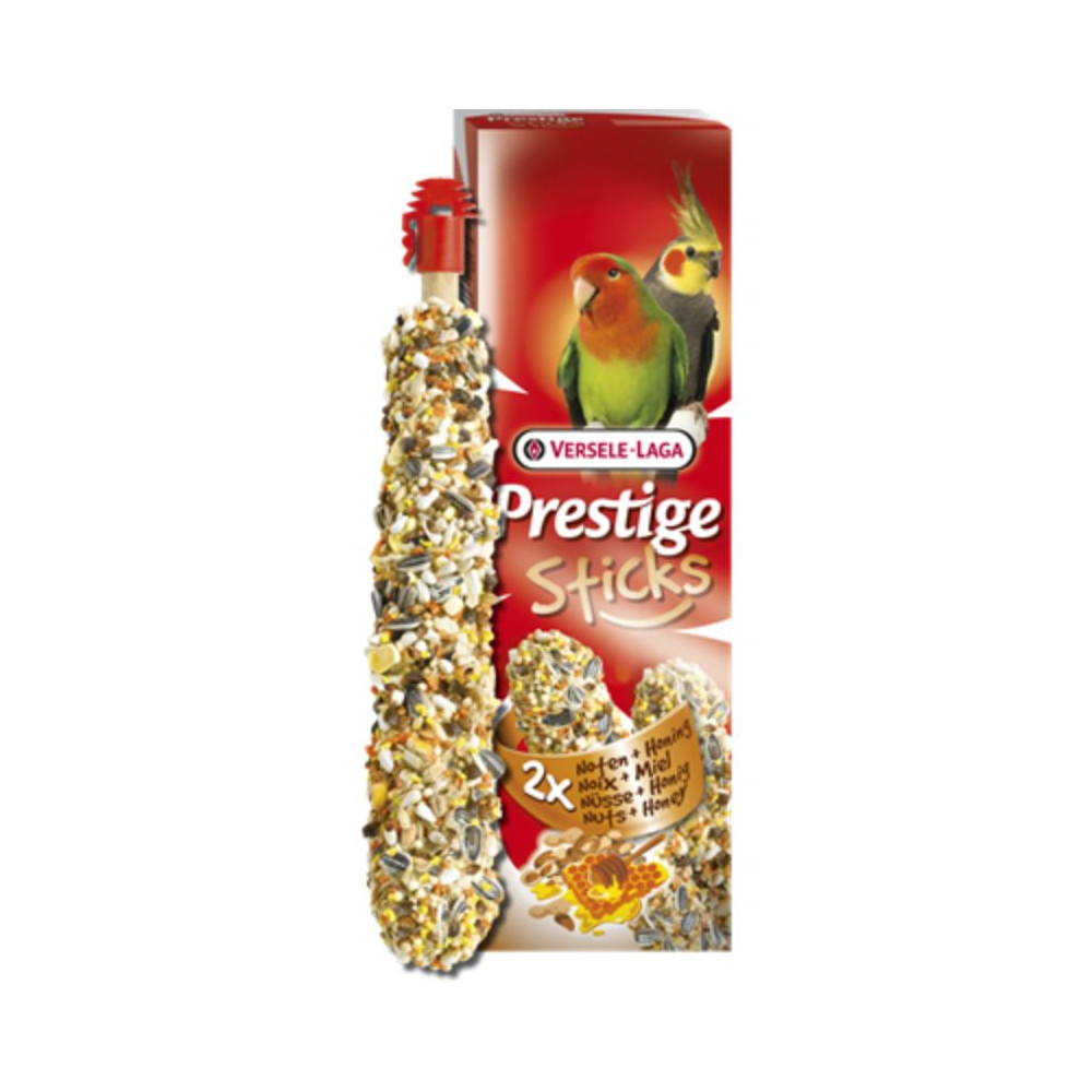 Versele-Laga Prestige Sticks con Noci e Miele per Parrocchetti - 140 g