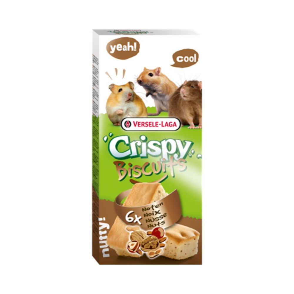 Versele-Laga Crispy Biscuits con Noci per Piccoli Mammiferi - 70 g (2 pz)