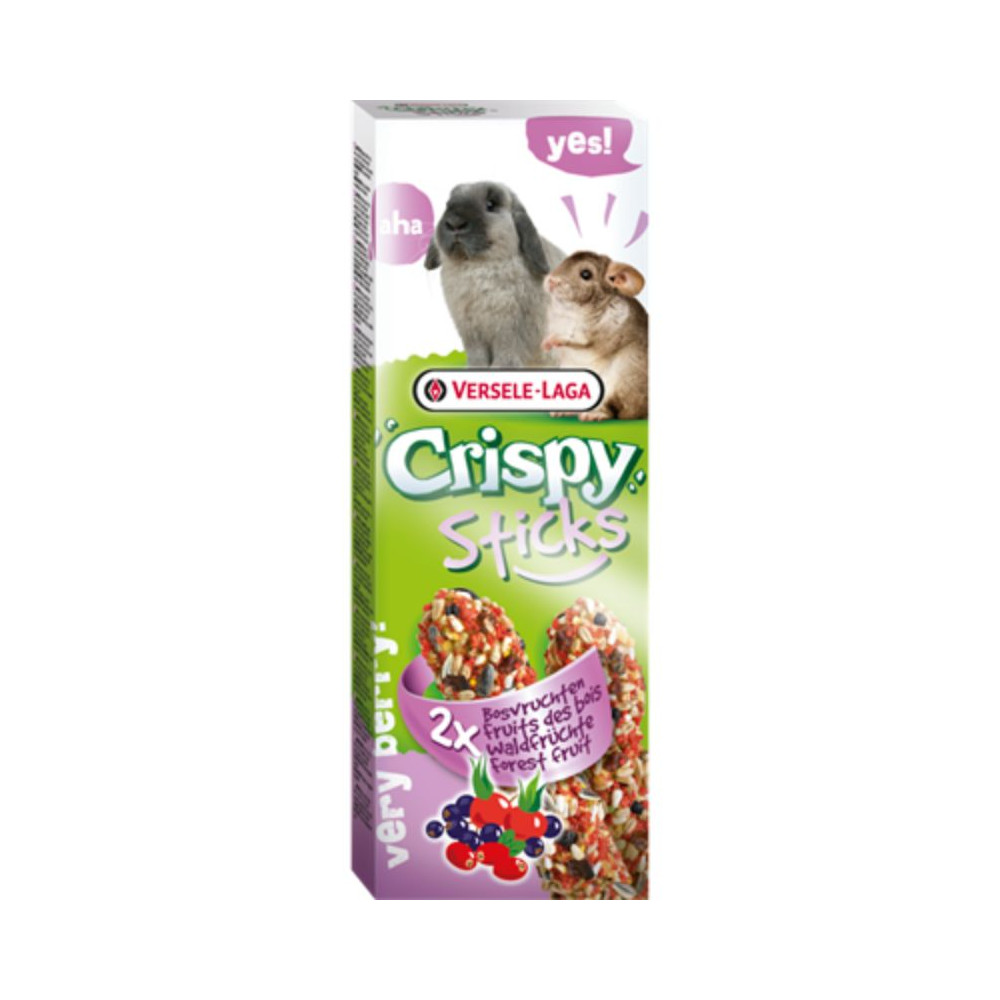 Versele-Laga Crispy Sticks ai Frutti di Bosco per Conigli e Cincillà - 110 g (2 pz)