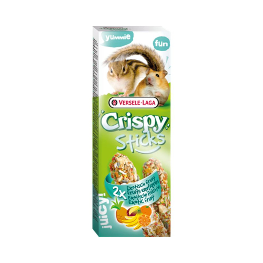Versele-Laga Crispy Sticks ai Frutti Esotici per Criceti e Scoiattoli - 110 g (2 pz)