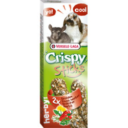 Versele-Laga Crispy Sticks alle Erbe per Conigli e Cincillà - 110 g (2 pz)