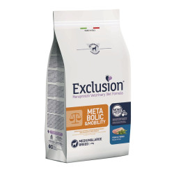 Exclusion Monoprotein Vet Diet Metabolic & Mobility Dog Adult Medium/Large Breed - Maiale e Fibre - 12 kg