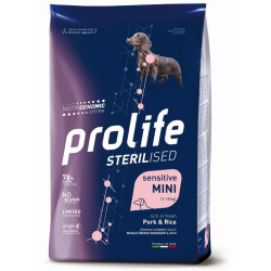 Prolife Sterilised Sensitive Dog Adult Mini - Maiale e Riso - 2 kg