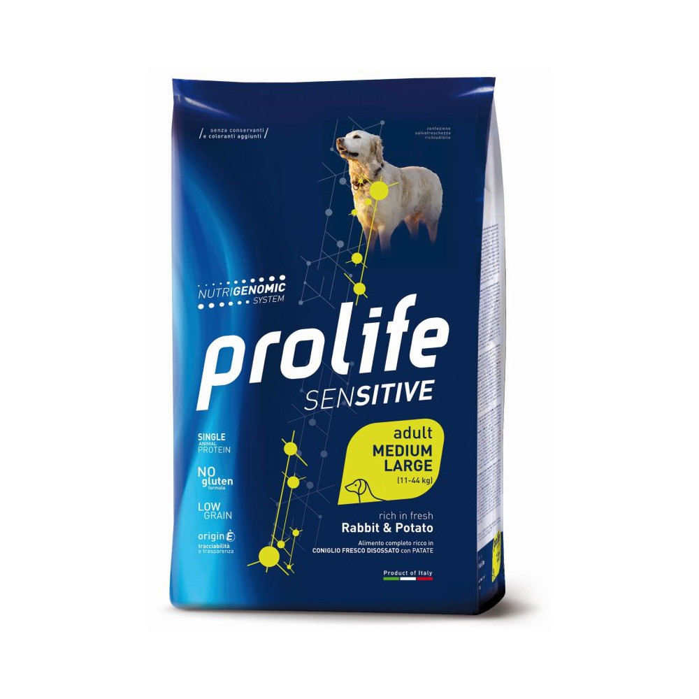 Prolife Sensitive Dog Adult Medium/Large - Coniglio e Patate - 2,5 kg