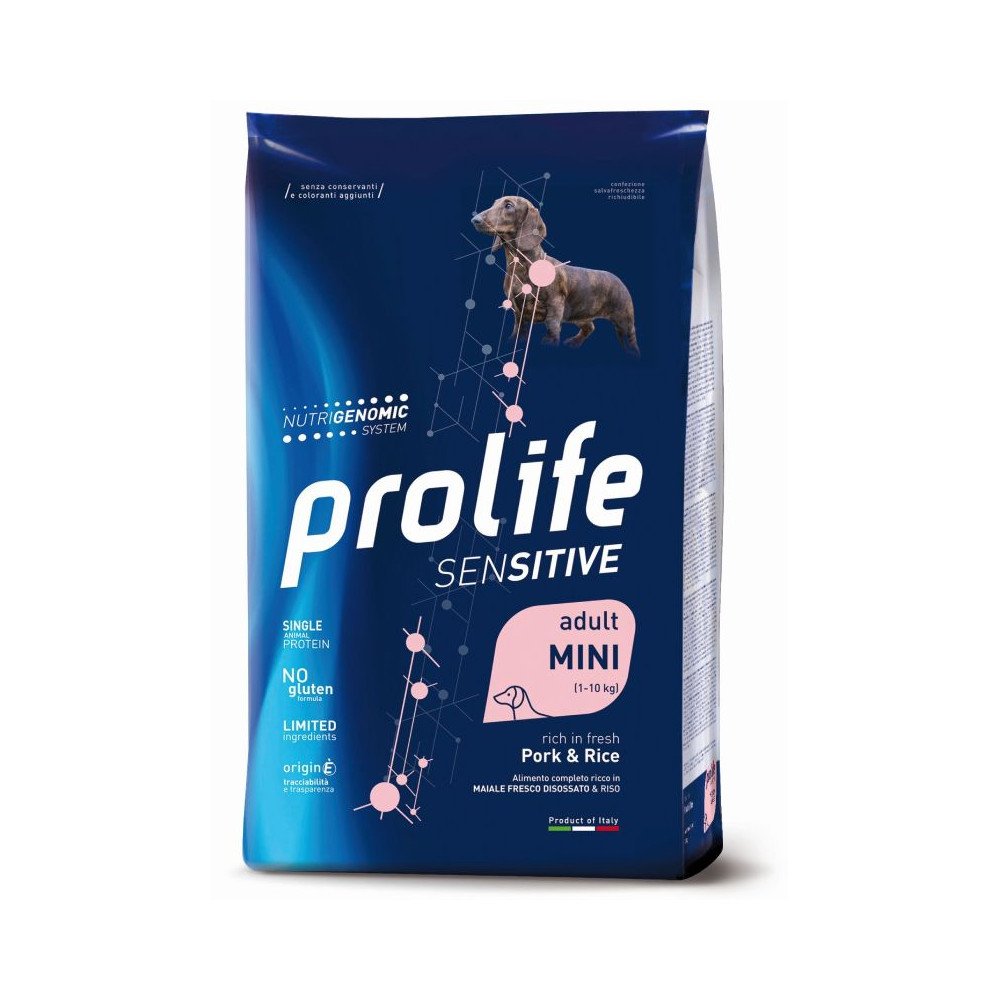 Prolife Sensitive Dog Adult Mini - Maiale e Riso - 2 kg